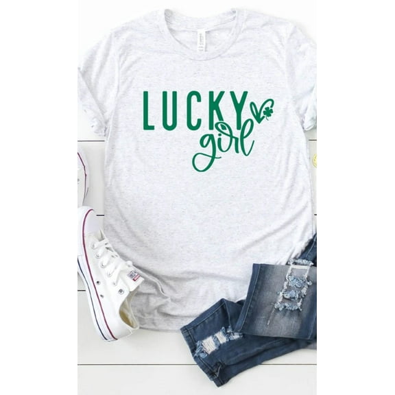 Lucky Girl Graphic Tee T-Shirt