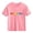 Pink, variant on Girls Short Sleeve T-Shirt White 100% Cotton Kids Top with Rainbow Hearts Print | Casual Crew Neck Shirt for Ages 4-12 | Sizes 4T, 5T, 6, 8, 10, 12,Size 4 T