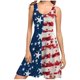 thumbnail image 1 of Vestidos de Verano de Mujer sin Mangas Impresión Casual Cuello Redondo, Vestido de Longitud Media para el Uso Diario, Fiesta Y Primavera, 1 of 5