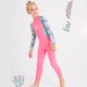 thumbnail image 3 of Soidarity Traje de buceo para niños con de buceo, traje de buceo portátil para mantener el calor, a prueba de sol, protección Flexible, Deportes acuáticos Rosa S Soidarity OD003300-01, 3 of 6