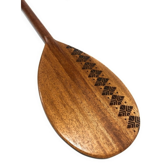 Koa Paddle 32" T-Handle w/ Etched Tapa Design - Corporate Gifts | #koam008tr6