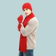 thumbnail image 4 of Winter Hats Scarf for Men Windproof Knitted Warm Men's Scaves and Beanie Hat Themal Gloves Set with Woolen Yarn Lined, 4 of 8