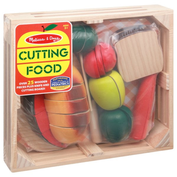 Melissa & Doug Cutting Fruit Wooden Play Food Set 4021 for sale online 