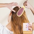 thumbnail image 3 of Ganfancp Cepillo Masajeador Del Cuero Cabelludo de Silicona Suave Cepillo de Doble Cara para Eliminar La Caspa Cepillo Alisador para Cabello Mojado y Seco Rebajas Flash Deals 1*Peine de Doble Cara y, 3 of 5