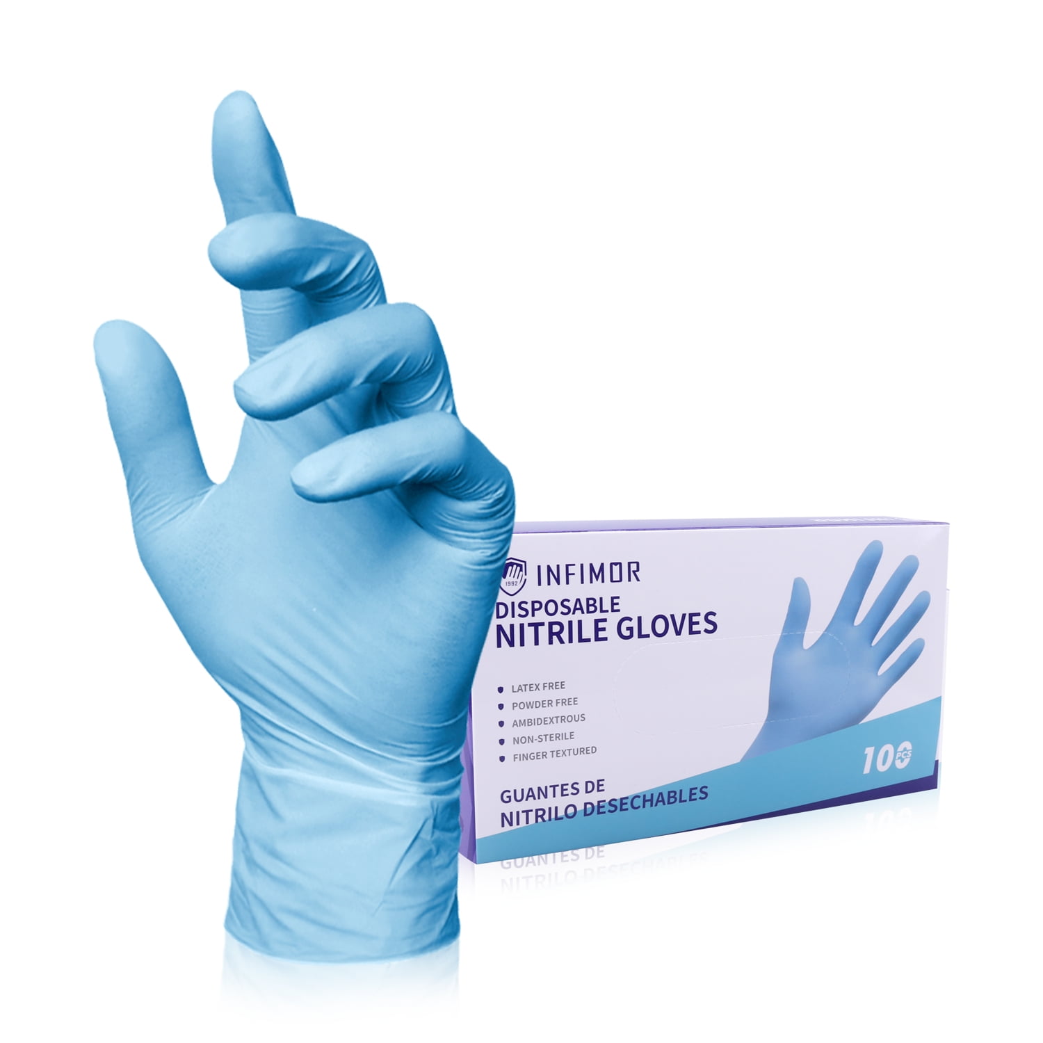 Large Nitrile Gloves for Nurses  FREE SHIPPING 1-3 Day Latex Free Powder Free 