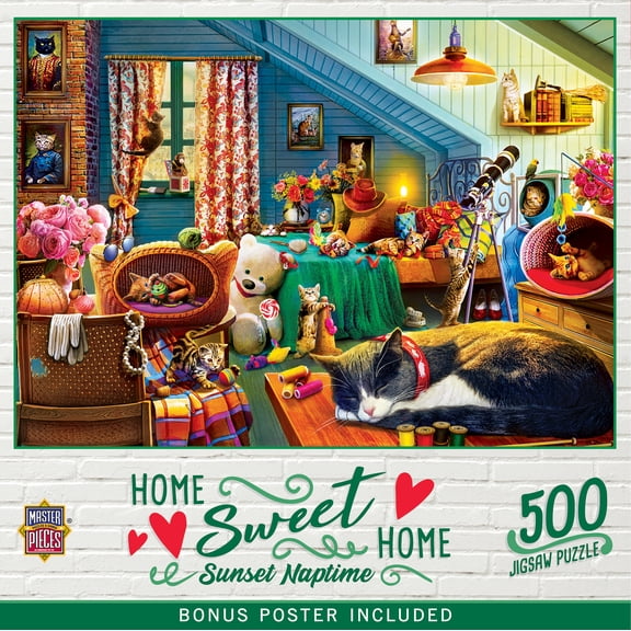 MasterPieces 500 Piece Jigsaw Puzzle for Adults - Sunset Naptime - 15"x21"