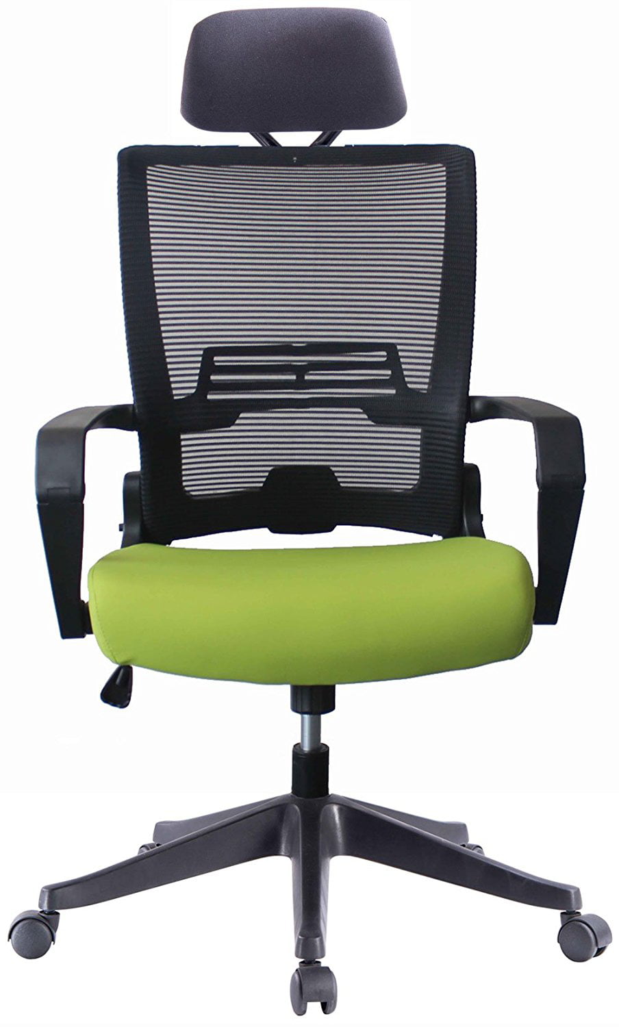 Color : Black and Blue GXP Ergonomic Faux Leather Home Office Chair with All Day Head and Back Support