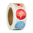 thumbnail image 2 of BNNG 500 PCS Christmas Stickers Labels Roll, Self-Adhesive Christmas Stickers for Crafts Envelopes, Christmas Tags for Party Decorations Ornaments with Santa Snowflake, 2 of 7