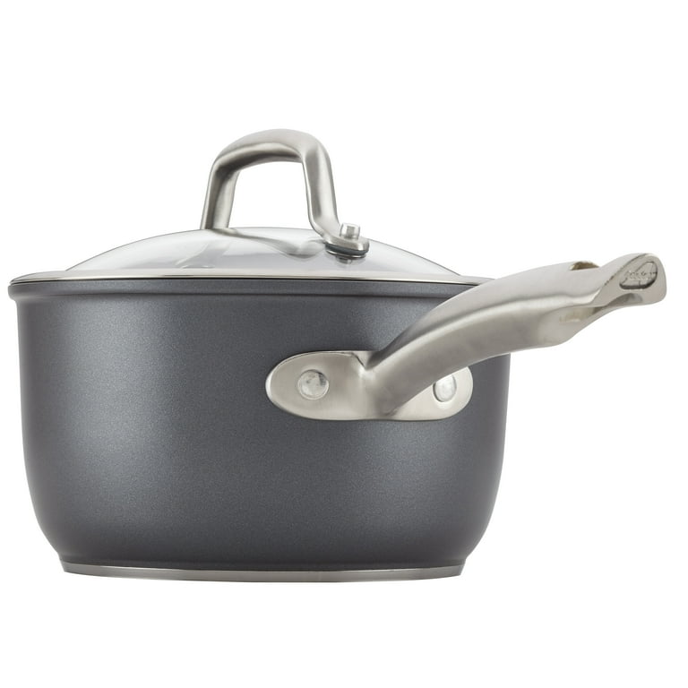 Anolon x Hybrid Nonstick Induction Saucier Pan with Lid 2.5-Quart