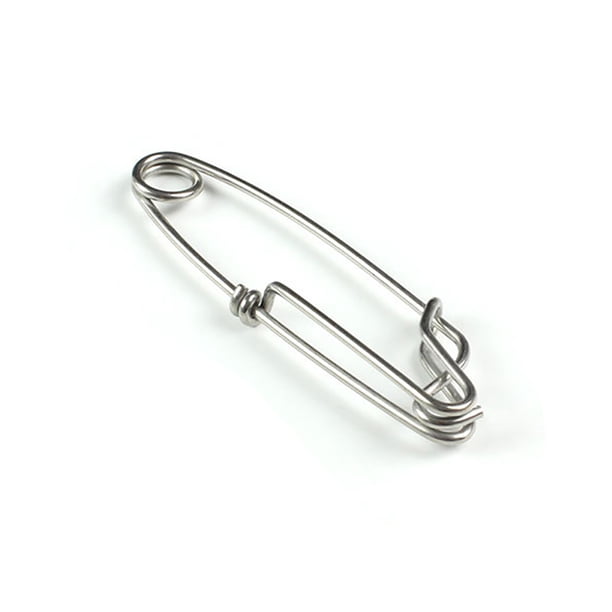 Eigraketly Clips de pesca resistentes de acero inoxidable Unisex palangre seguridad resistente al desgaste único gancho de hebilla pequeña mujeres hombres Type2 NO2 Eigraketly OD025318-02