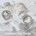 thumbnail image 3 of Haperlare 40"Wx63"L White Floral Sheer Curtains Living Room Farmhouse Window Sheer Curtains Grommet Voile Curtains, Gray, 2 Panels, 3 of 6