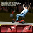 thumbnail image 4 of iScooter 4 Wheel Mobility Scooter for Seniors, Wider Seats & Foldale Electric Wheelchair Device for Travel, Upgraded for Superior Performance, Red, 4 of 10