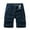Navy Blue, variant on YYDGH Mens Shorts Casual Drawstring Elastic Waist Basic Shorts Stretchy Zipper Front Breathable Trunks Cargo Shorts Khaki S