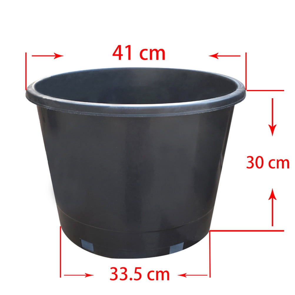 LABLT 10-Pack 10 Gallon Premium Black Nursery Pot Plant Container Garden Planter Pots