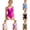 Hot Pink, variant on Girls One Piece Swimsuit with Adjustable Straps â Contrast Color Padded Bathing Suit for â Modest Tween Swimwear with White Trim, Quick Dry & Stretch Fabric for Beach & Pool (Blue/15Y)