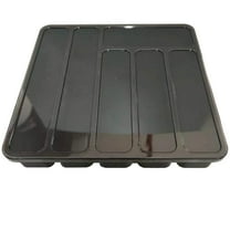 Ikohbadg Silverware Organizer with Lid, Utensil Tray for Kitchen Drawer and Countertop, Plastic Cutlery and Flatware Storage Box for Spoons, Forks, Knives, Multi-Compartment Design