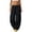 Black*, variant on Women's Pants Solid Color Comfortable Relaxed Fit Casual Sweatpants Soft Lightweight Elastic Waistband with Side Pockets Joggers Yoga Daily Wear Classic Versatile Trousers