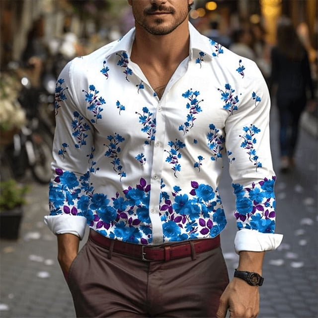 Camiseta suave y cómoda con estampado gráfico de piel de serpiente en HD, traje de solapa con botones, camiseta colorida retro popular de moda para hombres
