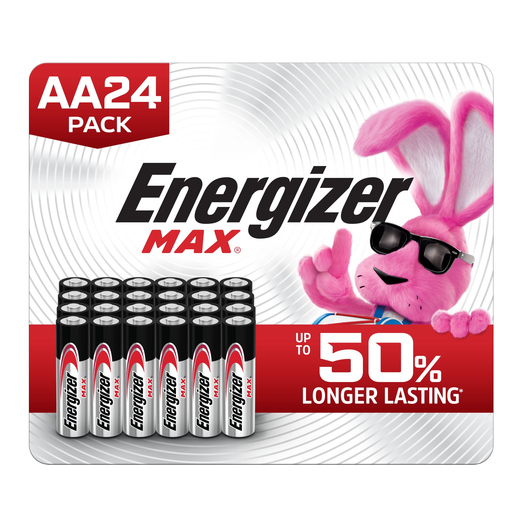Energizer MAX AA Batteries (24 Pack) and AAA (24 Pack) Batteries (48 Pack Total)