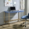 thumbnail image 6 of ACME Midriaks Writing Desk with USB Port in Navy Blue and Gold, 6 of 10
