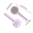 thumbnail image 3 of Taotanxi Cat Brush, Dog Brush, Pet Grooming Brush (Purple) - Stainless Steel Tooth Comb, Rubber Massage Needles, Self-Cleaning, Widely Used for Kittens, Short, Medium Or Long Hair Cats/Dogs, 3 of 6