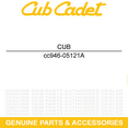 thumbnail image 5 of CUB CADET 946-05121A Speed Cable Z SC HW HW EZ EQ EQ 500Z 500HW 500EZ 500E 500, 5 of 8