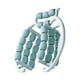 thumbnail image 4 of Rodillo relajante muscular de 29 ruedas, 360 grados, manual, resistente, circular, abrazadera para piernas azul, 4 of 9