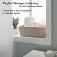 thumbnail image 5 of Simplify Medium Woven Strap Shelf Tote Storage Basket in Ivory, 5 of 7