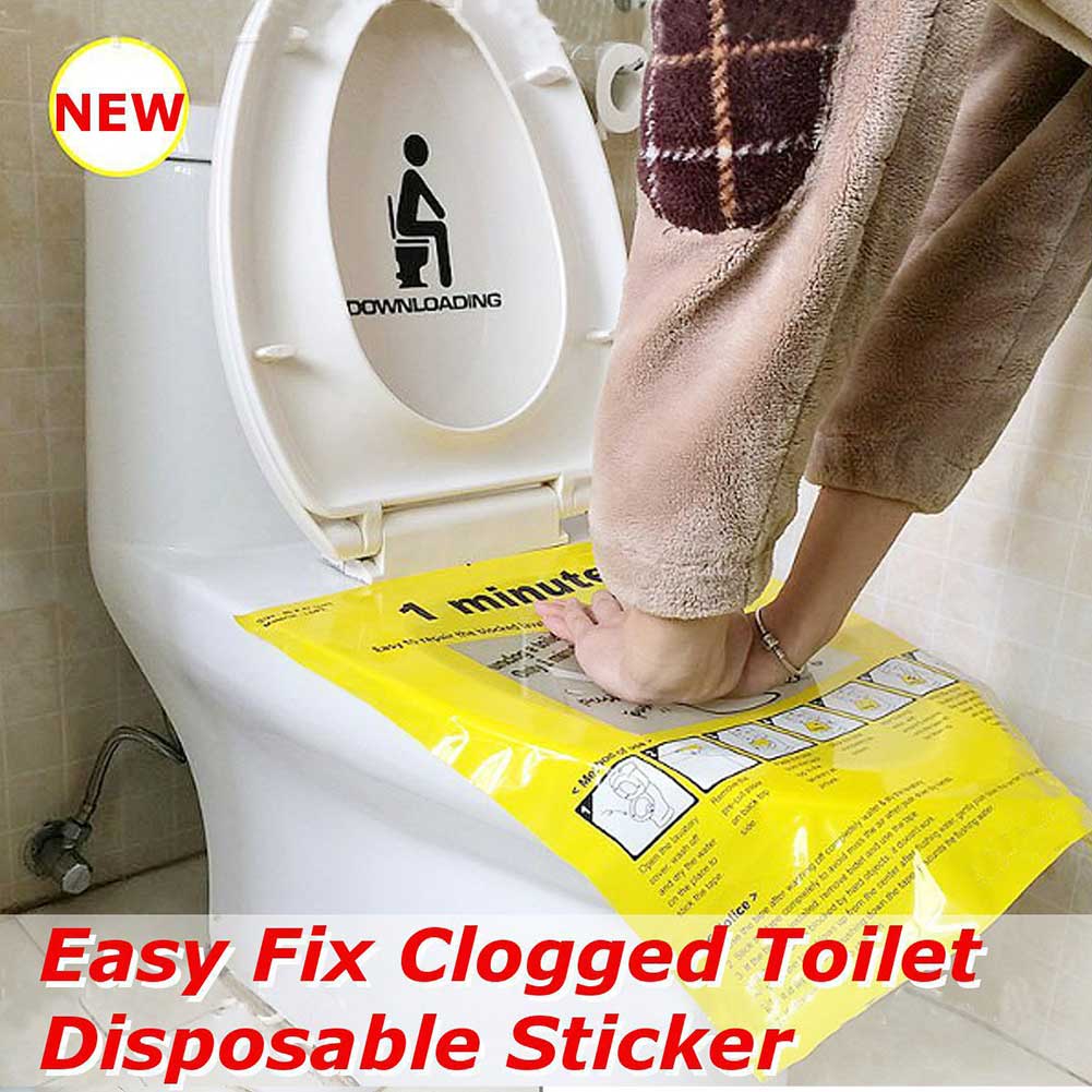 PushBomb Toilet bowl unclogger Toilet Disposable Sticker Plunger