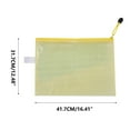 thumbnail image 3 of RXIRUCGD A3 Mesh Zipper File Bag Student Stationery Pen Bag Office Transparent Data Bag Bill Storage Bag, 3 of 4