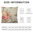 thumbnail image 5 of SHANXI Throw Pillow Covers Home Decor Paris Flower Decorative 18x18in, 5 of 5