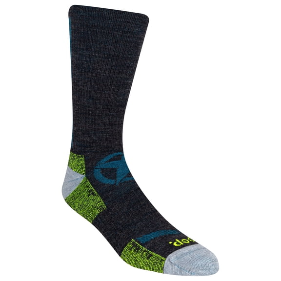 JEEP Men's Wool Blend Hiking Crew Socks - 1 Pair Pack - Arch Support Moisture Wicking and Breathable Mesh Zones