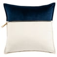 thumbnail image 2 of SAFAVIEH Torenia Solid Pillow, 18" x 18", Blue/White, 2 of 5