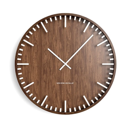 Union & Scale Essentials Wall Clock Wood 16 UN57811