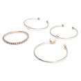thumbnail image 4 of Uds. Pulsera con patrón de estrella de corazón brillante, joyería de viaje para fiesta, accesorio de ropa, dorado, 4 of 5