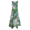 thumbnail image 3 of WILLBEST Robe de Soirée pour Femmes Dresses Mode Printemps et Été Ourlet Irrégulier Rétro Col Rond Sans Manches avec Poches Style Plage Décontracté 2, 3 of 3