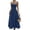 Dark Blue, variant on JULMCOMO Summer Dresses for Women Polka Dot Off Shoulder Cinched Waist Casual Maxi Dresses A Line Flowy Vacation Sundresses Dark Blue S