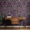 thumbnail image 3 of S4Sassy Botanical Wallpaper - Purple Wall Covering, 25" X 120" Self-Adhesive Vinyl Walls Paper, Wall Wrap, Easy Diy Walls Covering For Farmhouse Bedroom, Living Room, Cabinets, Living Spaces, 3 of 8