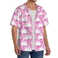 thumbnail image 2 of Sikiie Beautiful Swans Men's Cuban Shirt, Hawaiian Shirts, Business Casual Button Down Shirts, Short Sleeve Shirt-Large, 2 of 5
