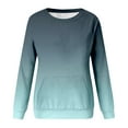 thumbnail image 5 of ManxiVoo Womens Hoodless Pocket Sweatshirt Casual Soft Thermal Pullover Top for Everyday Wear S Size Mint Green, 5 of 5