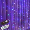 thumbnail image 1 of OUSITAID 300 LED Curtain Fairy Lights USB String Hanging Wall Lights Party With Remote, 1 of 6