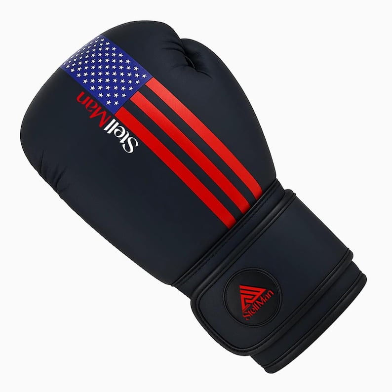 StellMan American Flag Boxing Gloves for Training Sparring and Heavy Bag Work