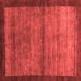 thumbnail image 1 of Ahgly Company Indoor Square Abstract Red Contemporary Area Rugs, 6' Square, 1 of 4