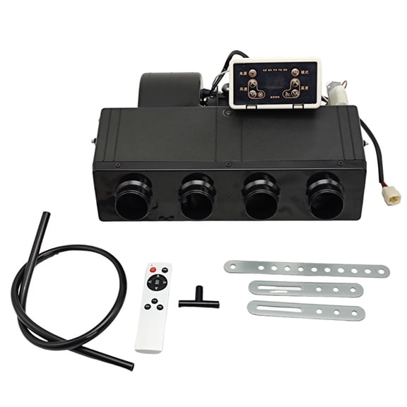 12V Under Dash AC Kit, 10000BTU Electric Air Conditioner with Remote Control, Universal for Car, Semi Truck, Motorhome, SUV, Camper Van, Tractor, RV & More indoor unit