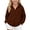 Brown, variant on newwalpole Girls Boys Athletic Zip Up Hoodie Sweatshirt Brushed Fleece Hooded Zipper Sweatshirt School Outerwear Coat for Kids(Grey,13-14 Years)