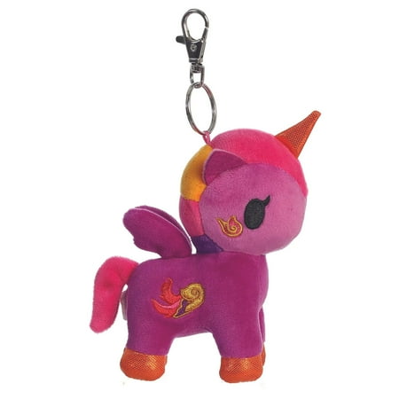 Aurora World Plush - Tokidoki Unicorno Series 4 - THAI PRINCESS (Metal Key Clip - 4.5 inch)