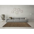 thumbnail image 3 of Ahgly Company Indoor Rectangle Abstract Brown Modern Area Rugs, 2' x 5', 3 of 4