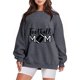 thumbnail image 1 of Gibobby Sudadera oversize mujer Sudadera de Manga Larga con Cuello Redondo y Ajuste clásico Sudadera para Mujer(Gris,M), 1 of 4