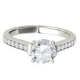 thumbnail image 2 of Aonejewelry 14K White Gold 0.75 Ct Diamond Brilliant Round Cut Engagement Wedding Ring, 2 of 4