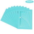 thumbnail image 2 of Aquamarine Acid Free 18x24 Picture Frame Mats with White Core Bevel Cut for 12x18 Pictures - Fits, 2 of 3